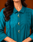 Teal Blue Kurta Set