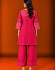 Pink Short Kurta Set