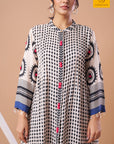 Ivory Modal Mosaic Kurta Set