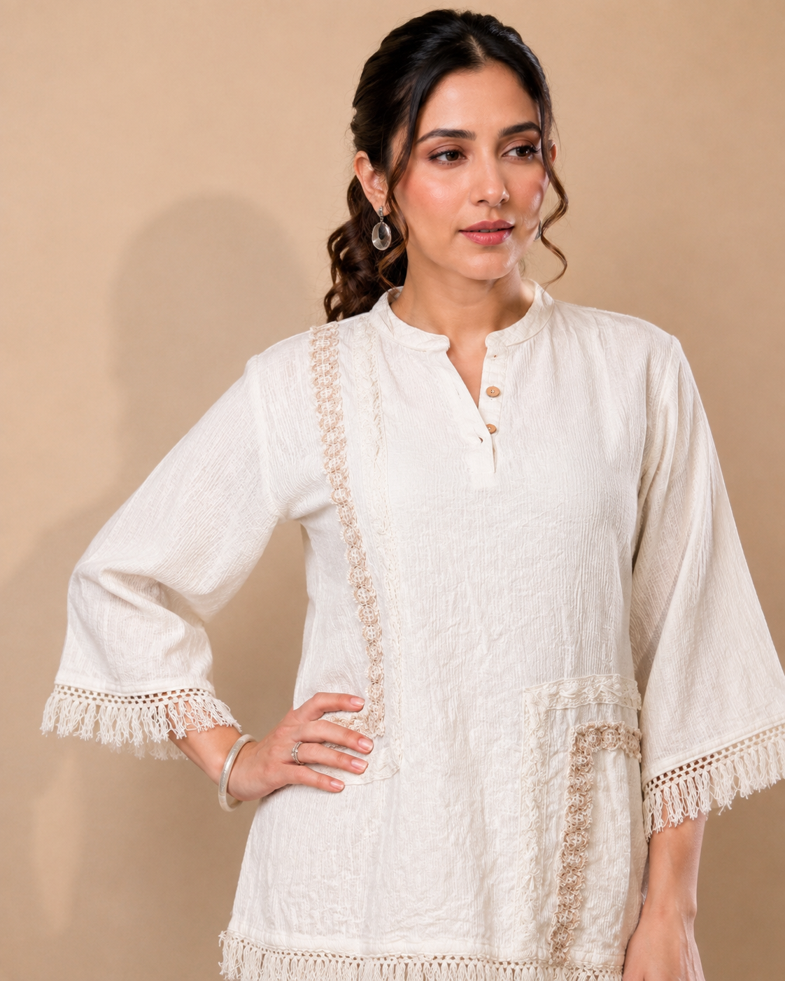 Rustic Ivory Cotton Co-ord