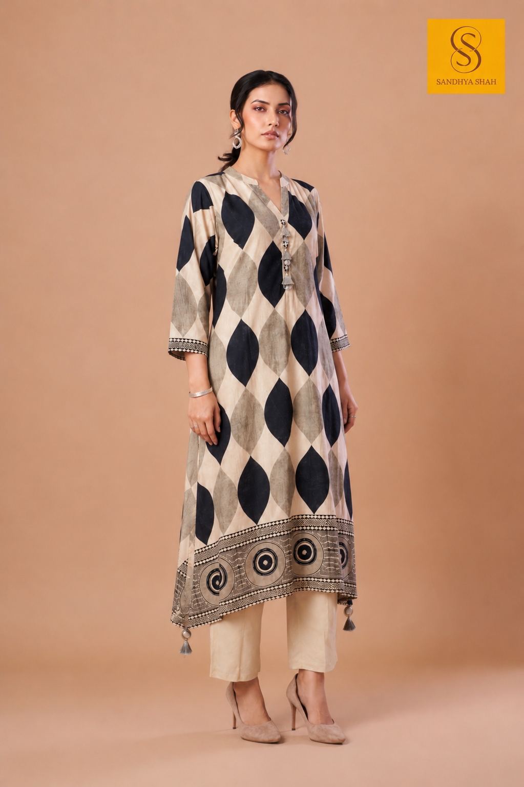 Midnight Prism Kurta Set