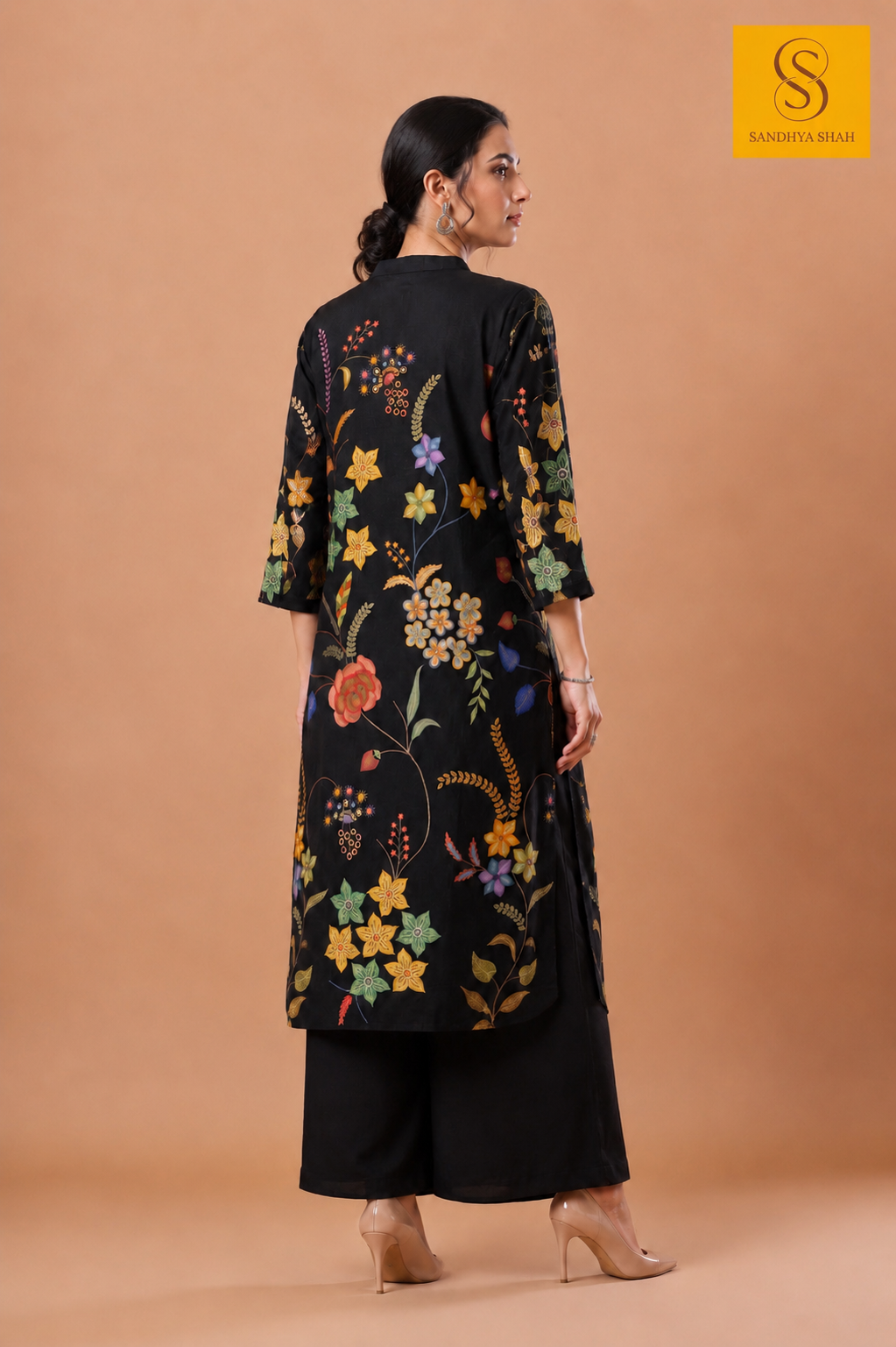 Twilight Botanical Kurta Set