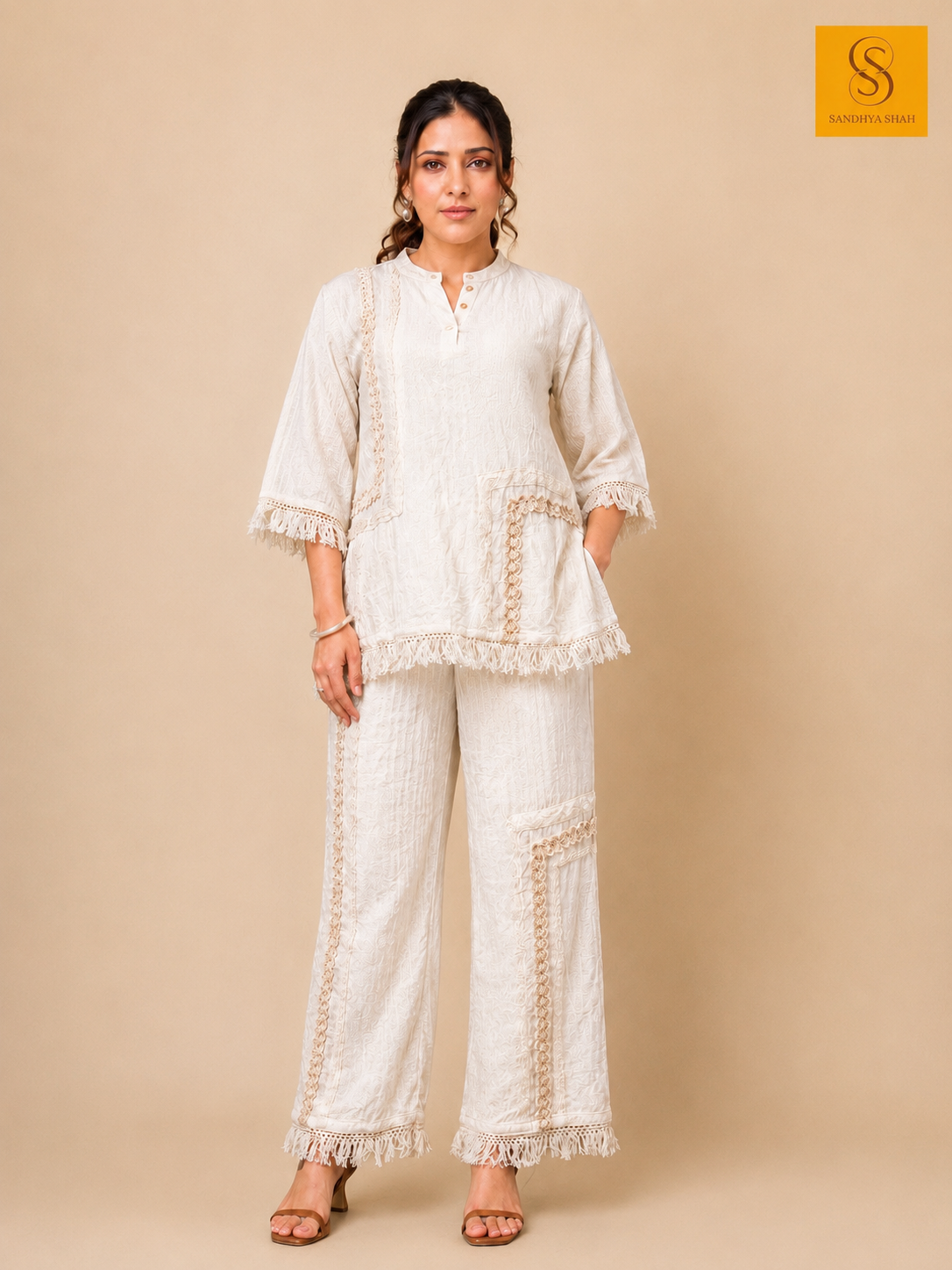 Rustic Ivory Cotton Co-ord