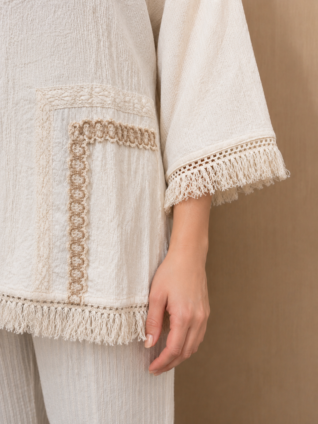 Rustic Ivory Cotton Co-ord