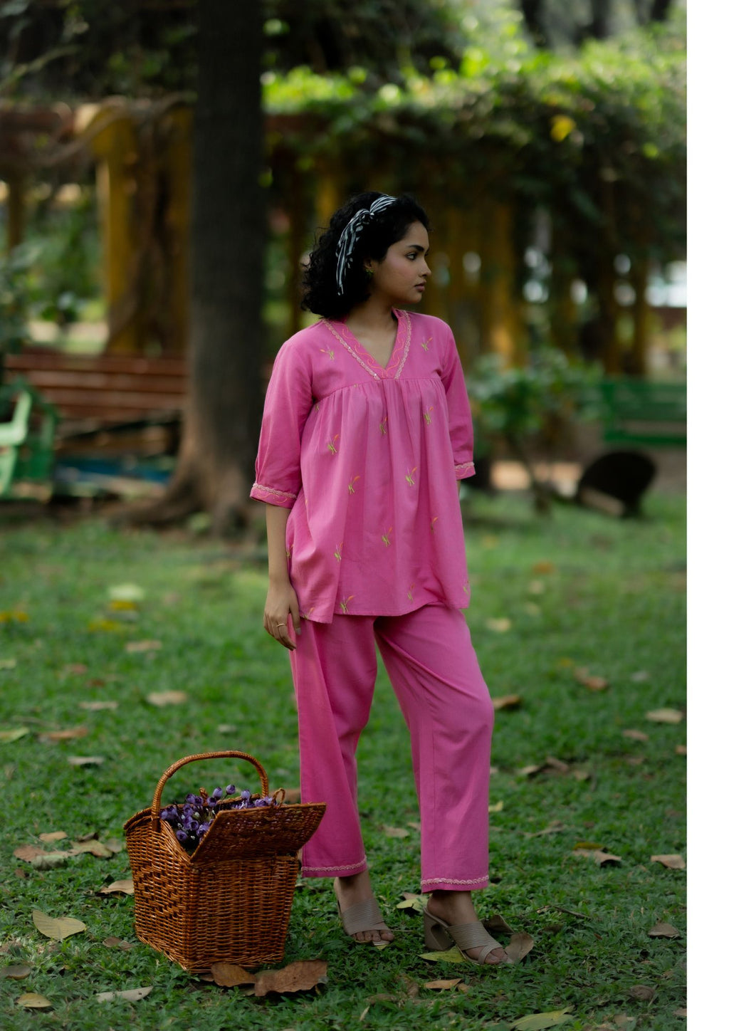Pink Meadow Co-ord Set – SANDHYA SHAH FASHION LLP