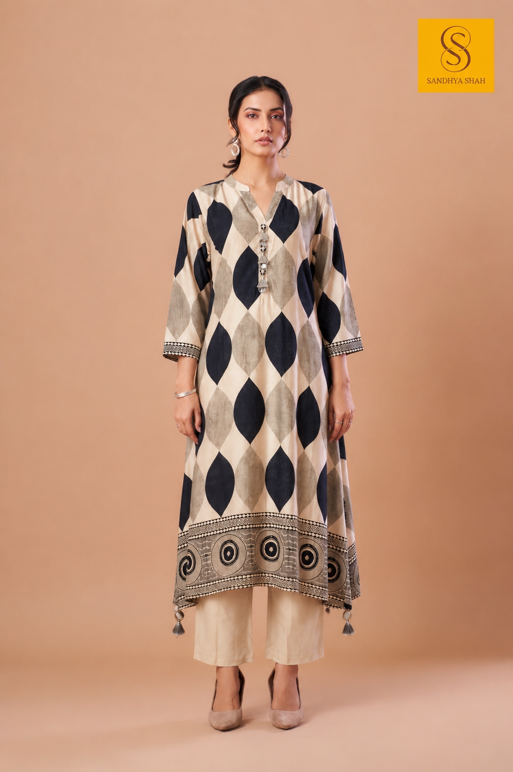 Midnight Prism Kurta Set