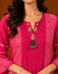 Pink Short Kurta Set