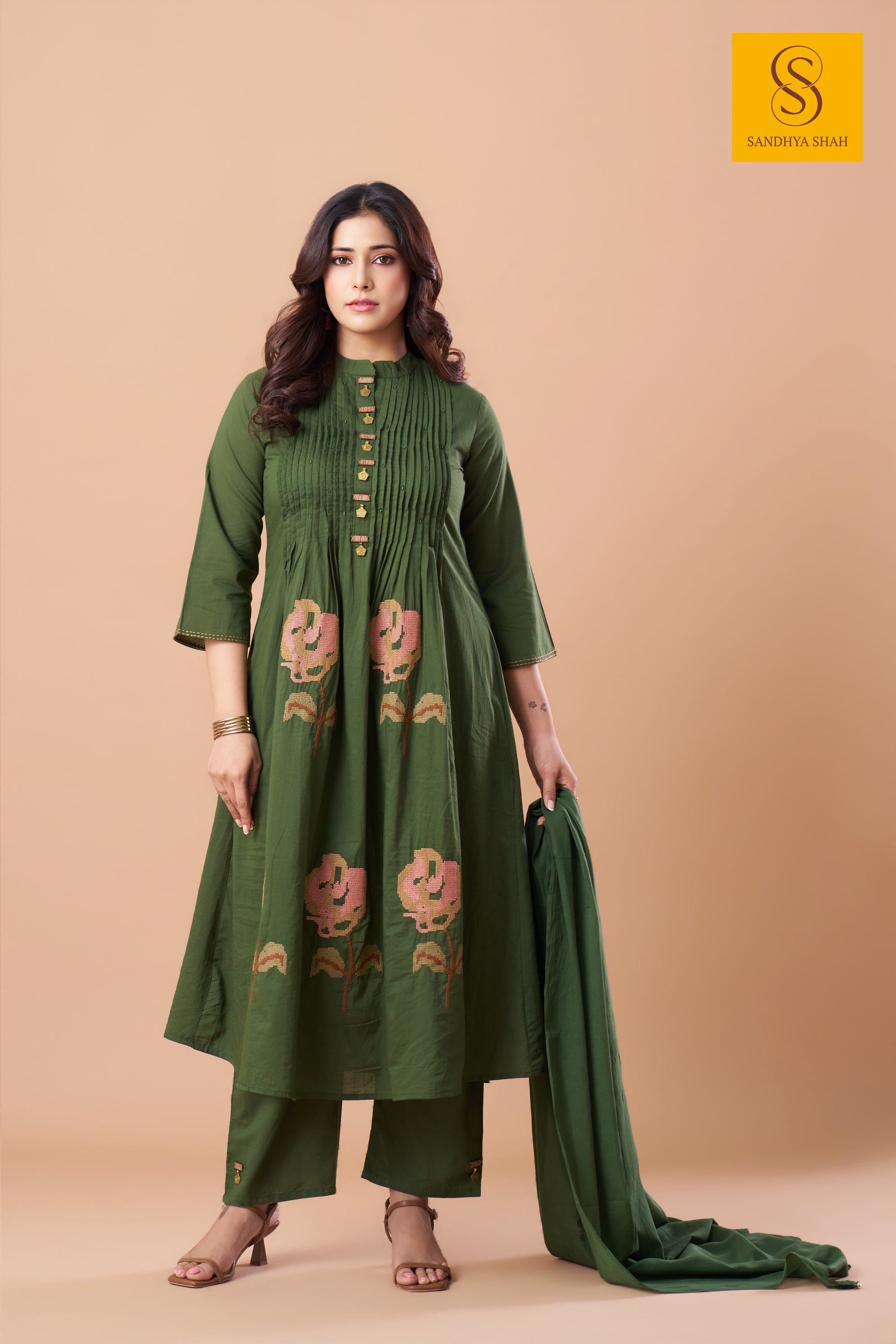 Olive Oasis Kurta Set