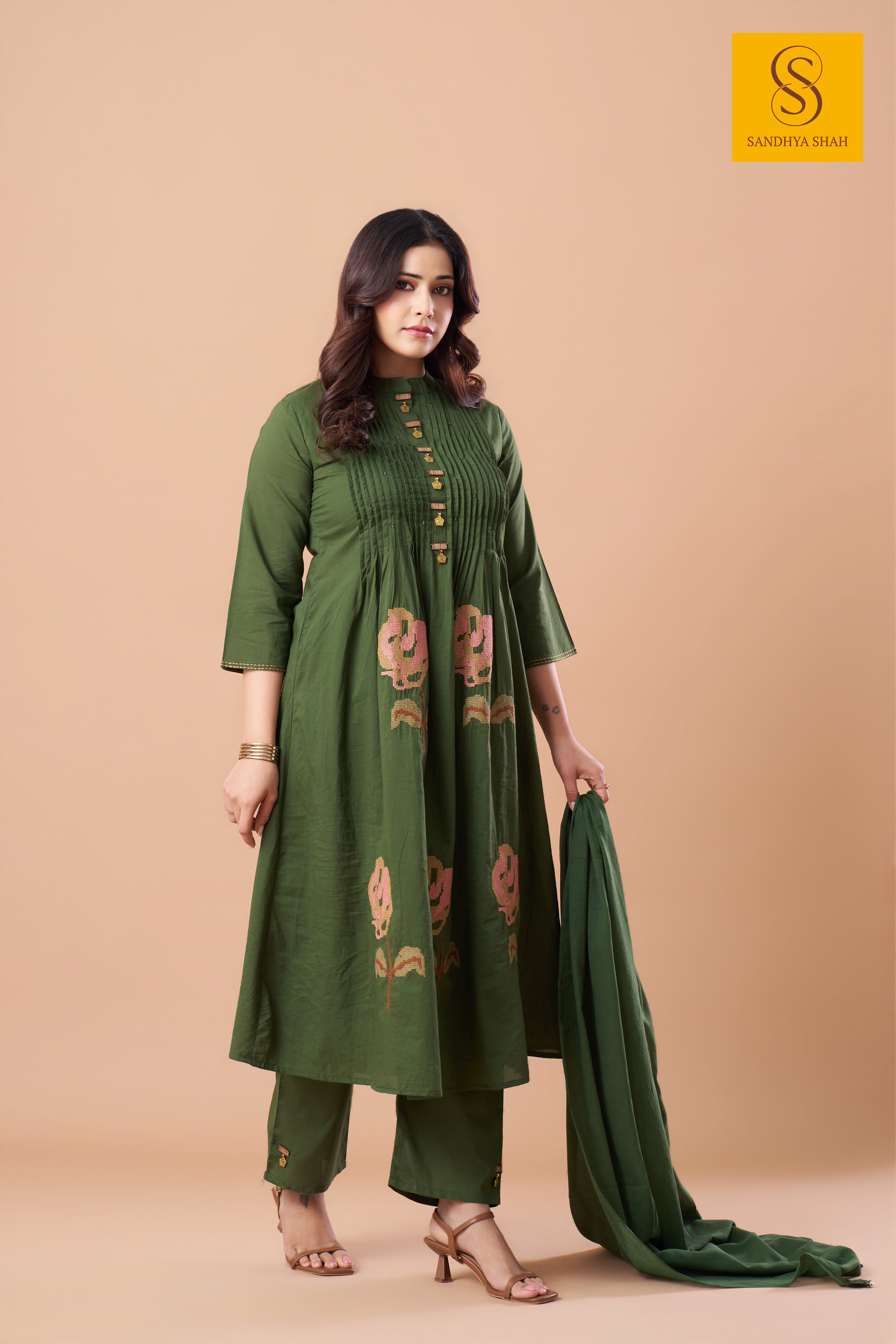 Olive Oasis Kurta Set