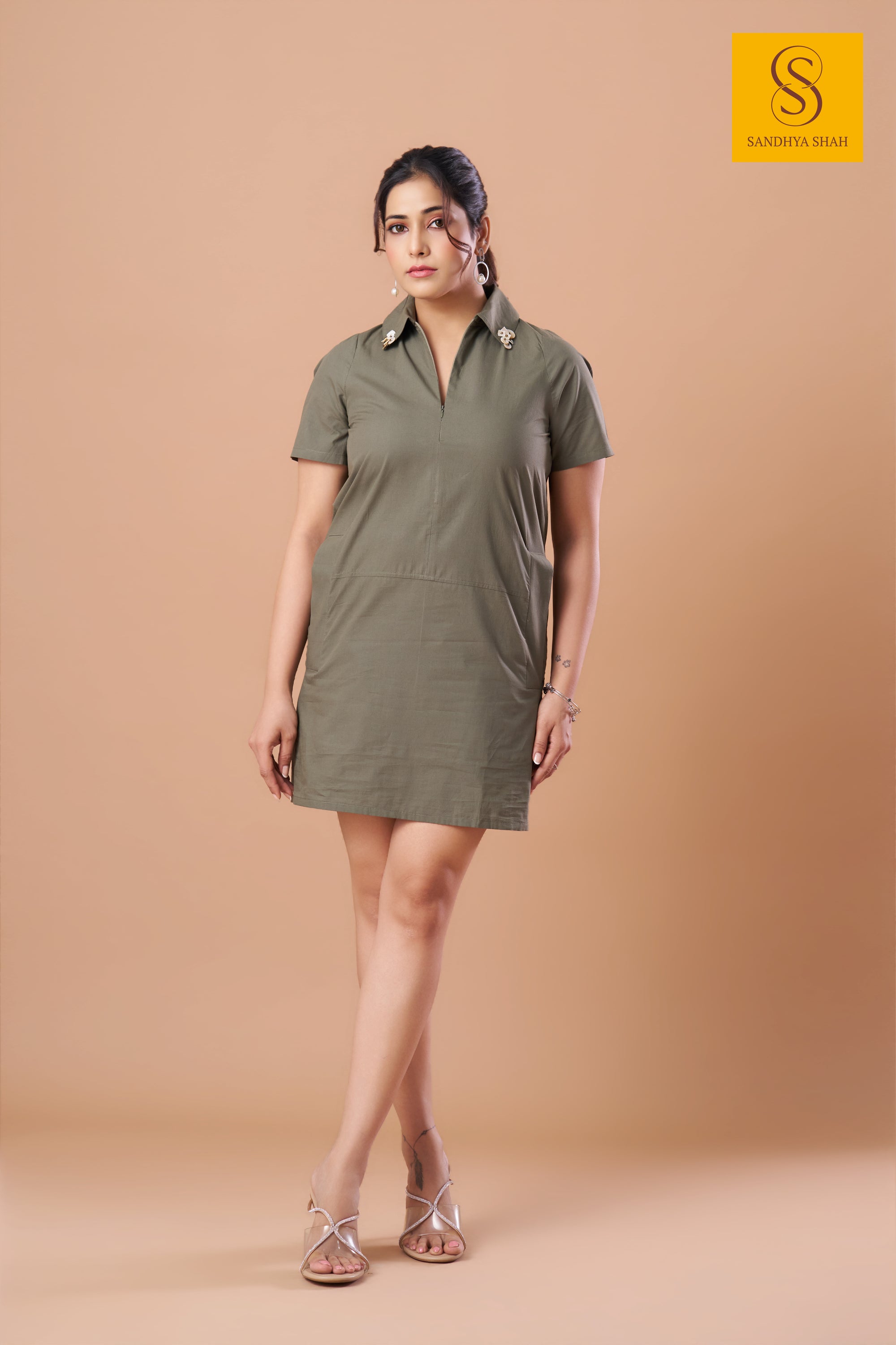Olive Vanguard Dress