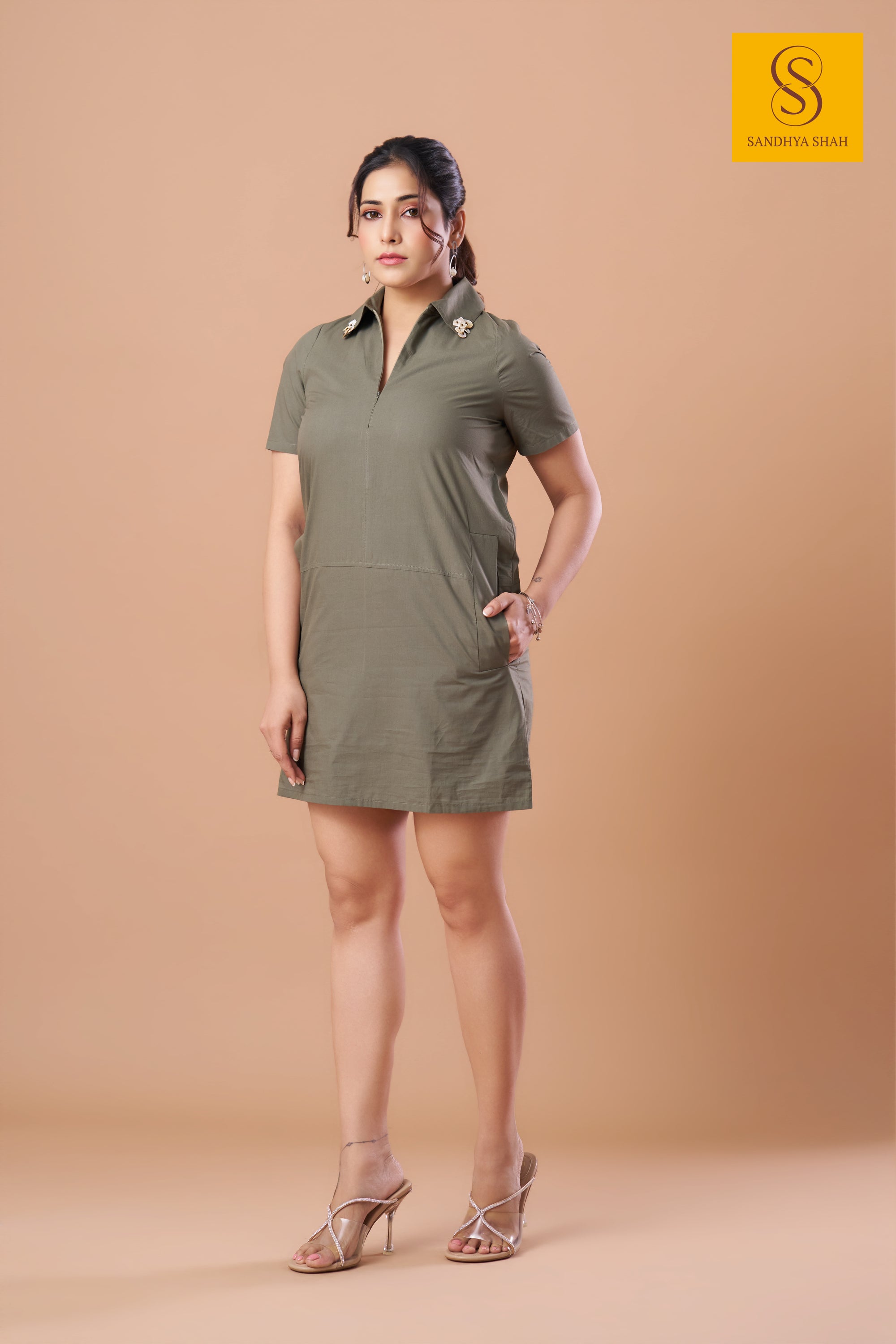 Olive Vanguard Dress