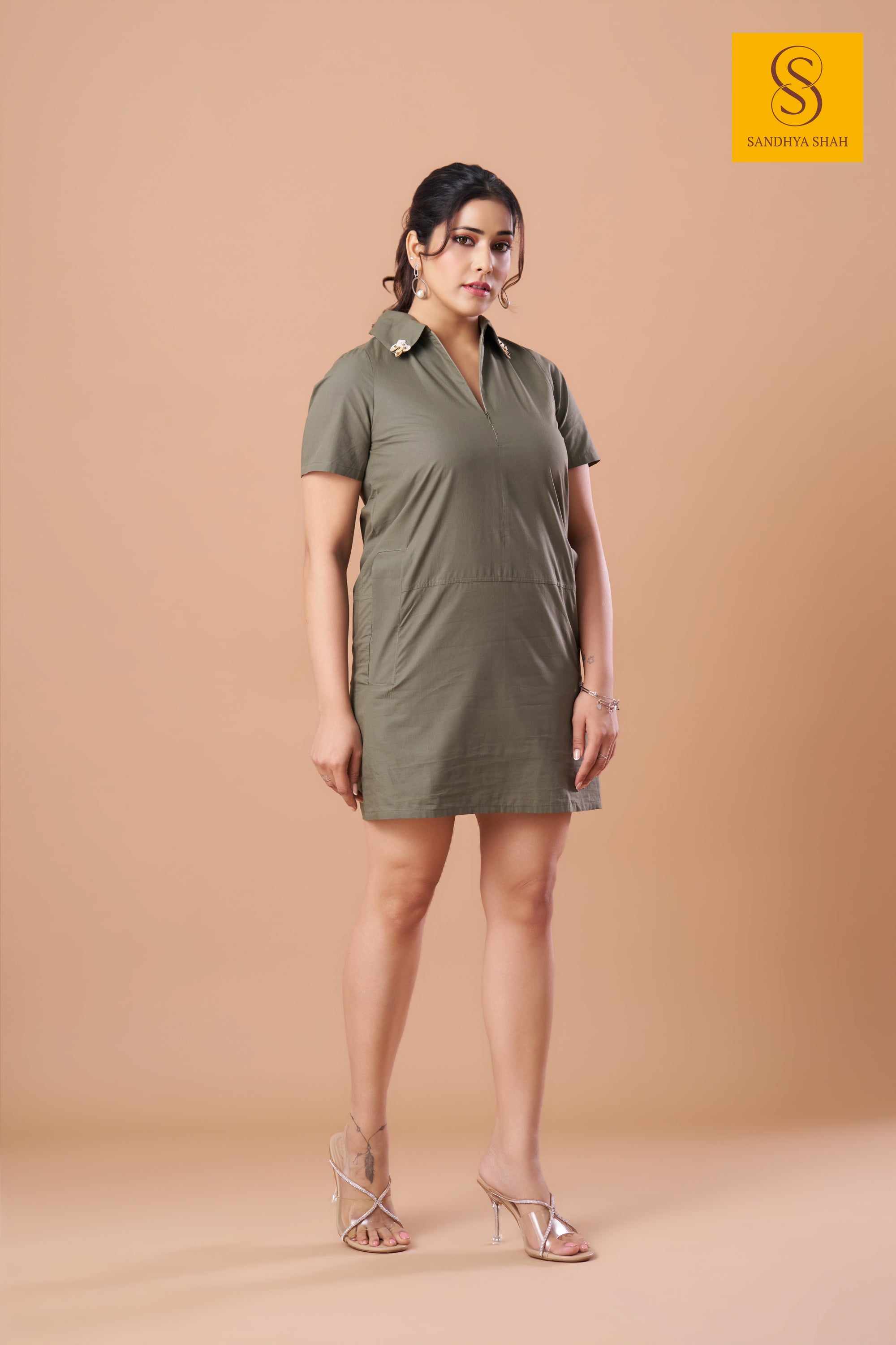 Olive Vanguard Dress