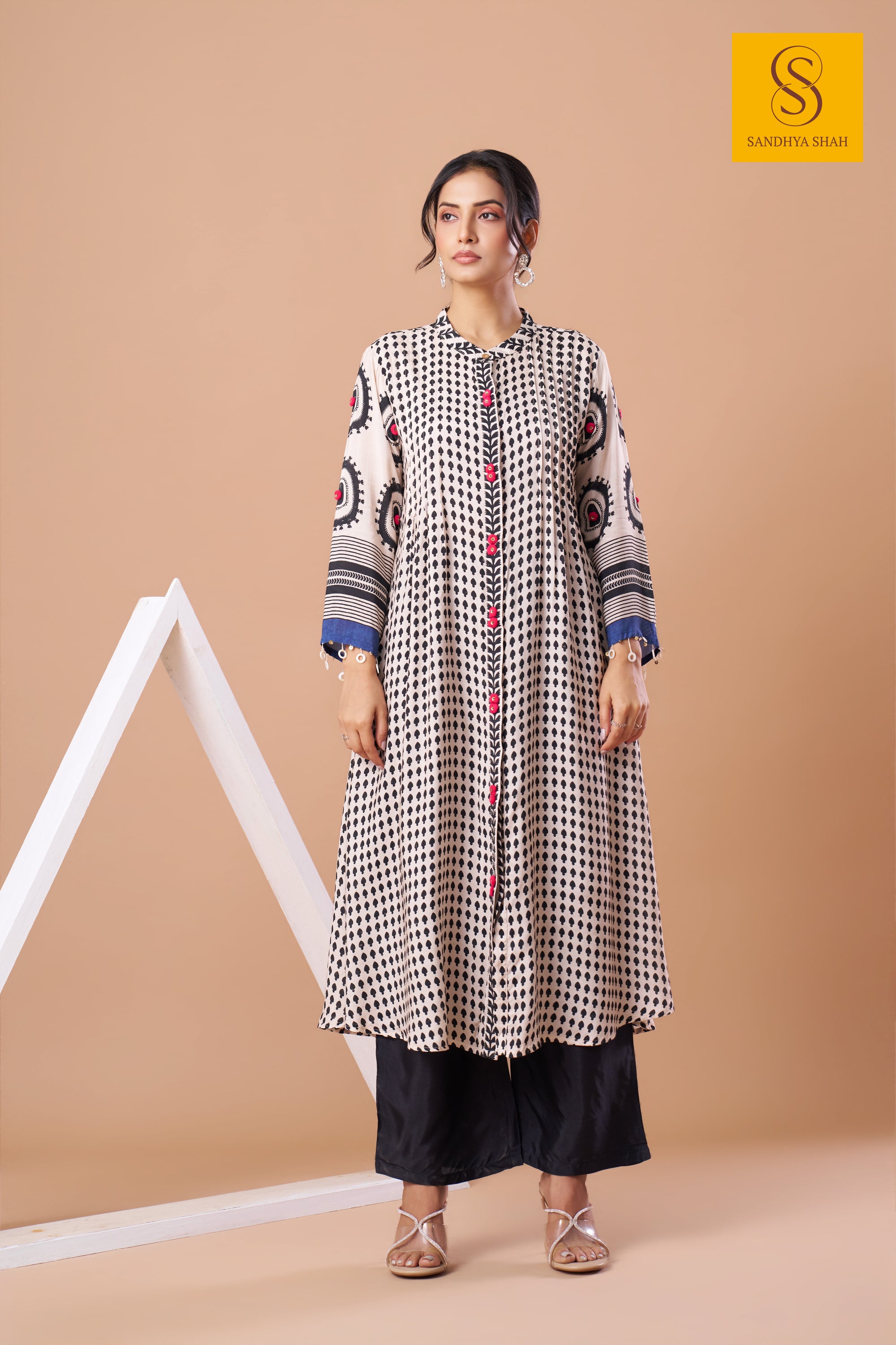 Ivory Mosaic Kurta Set