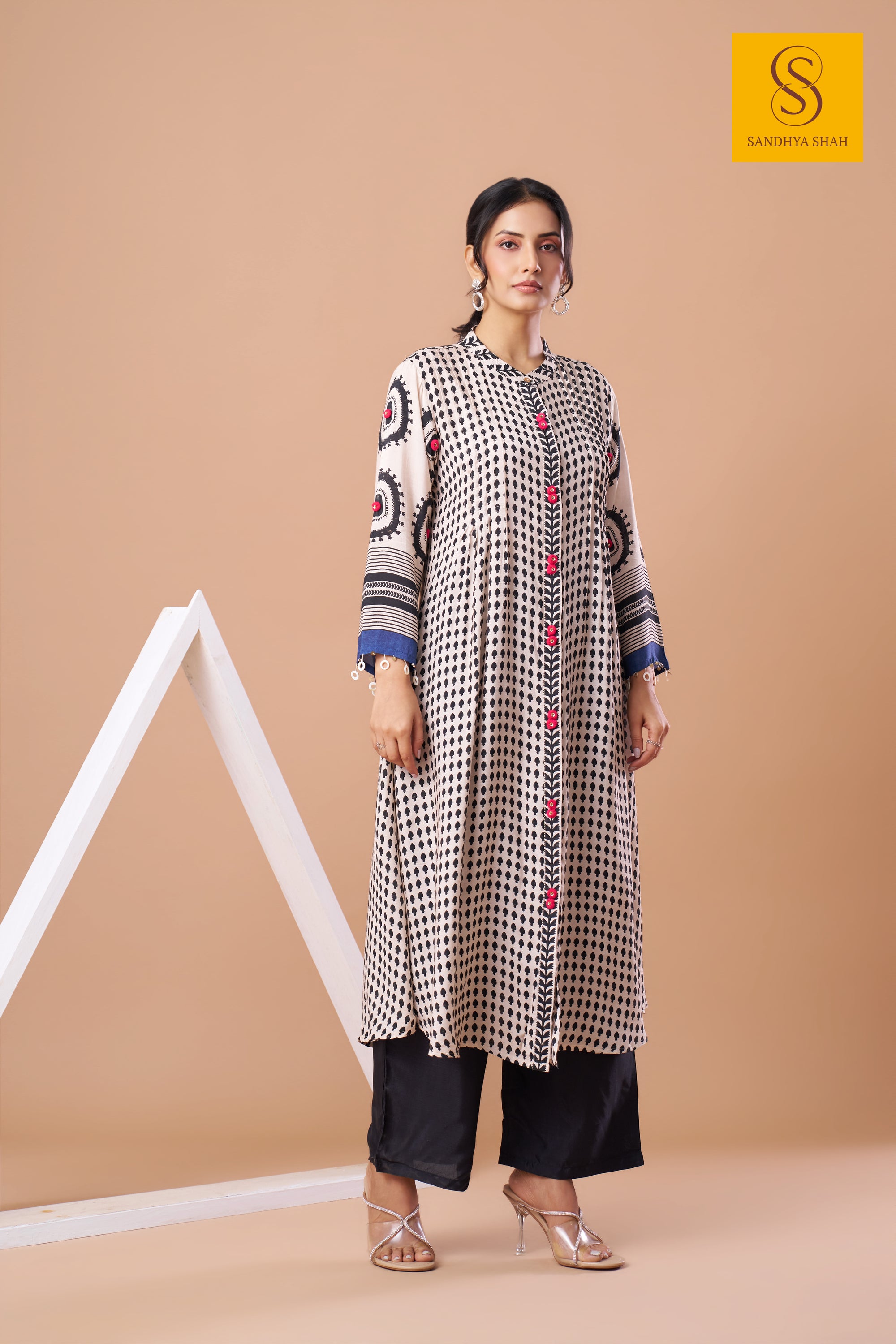Ivory Mosaic Kurta Set