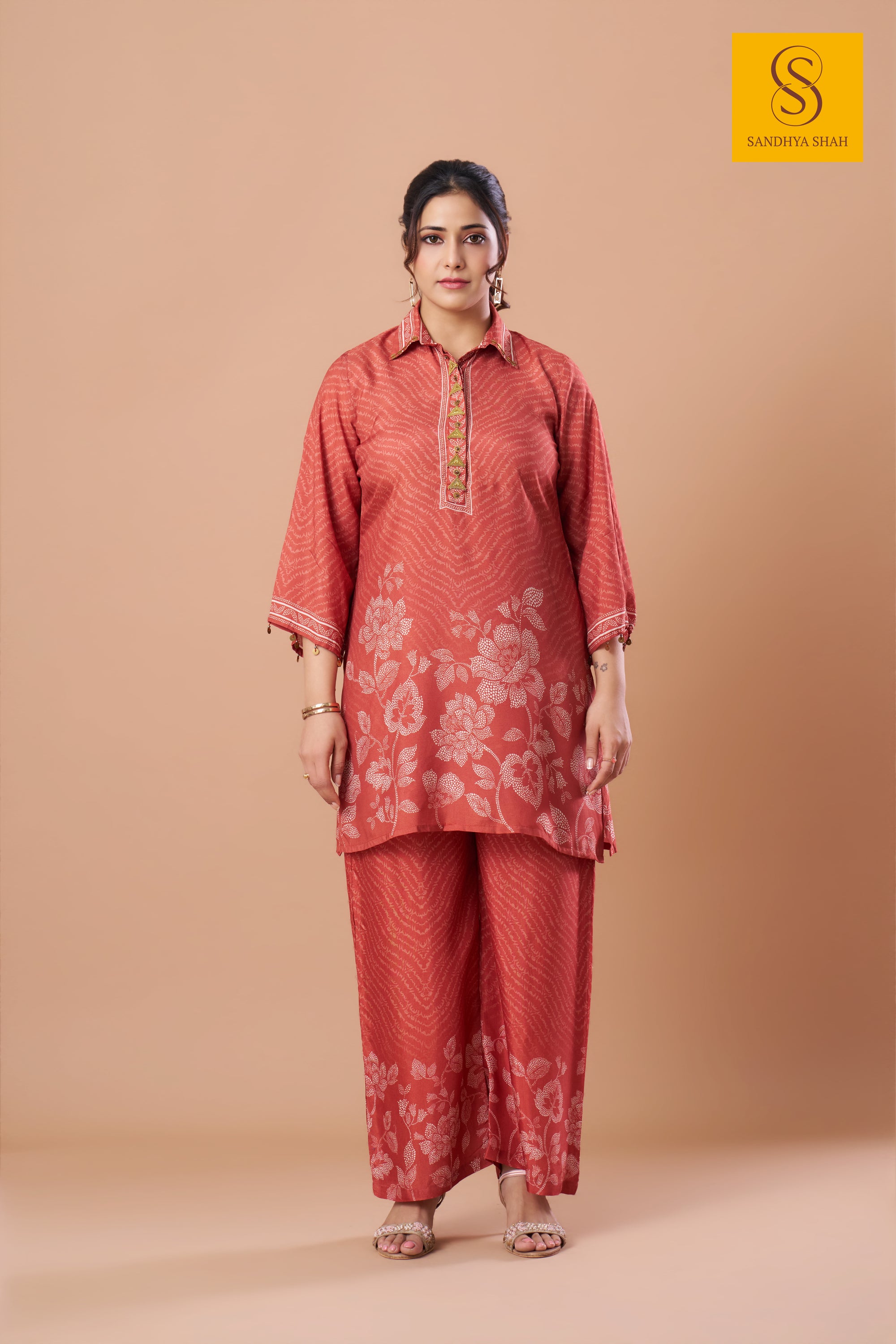 Rust Blossom  Co-ord Set
