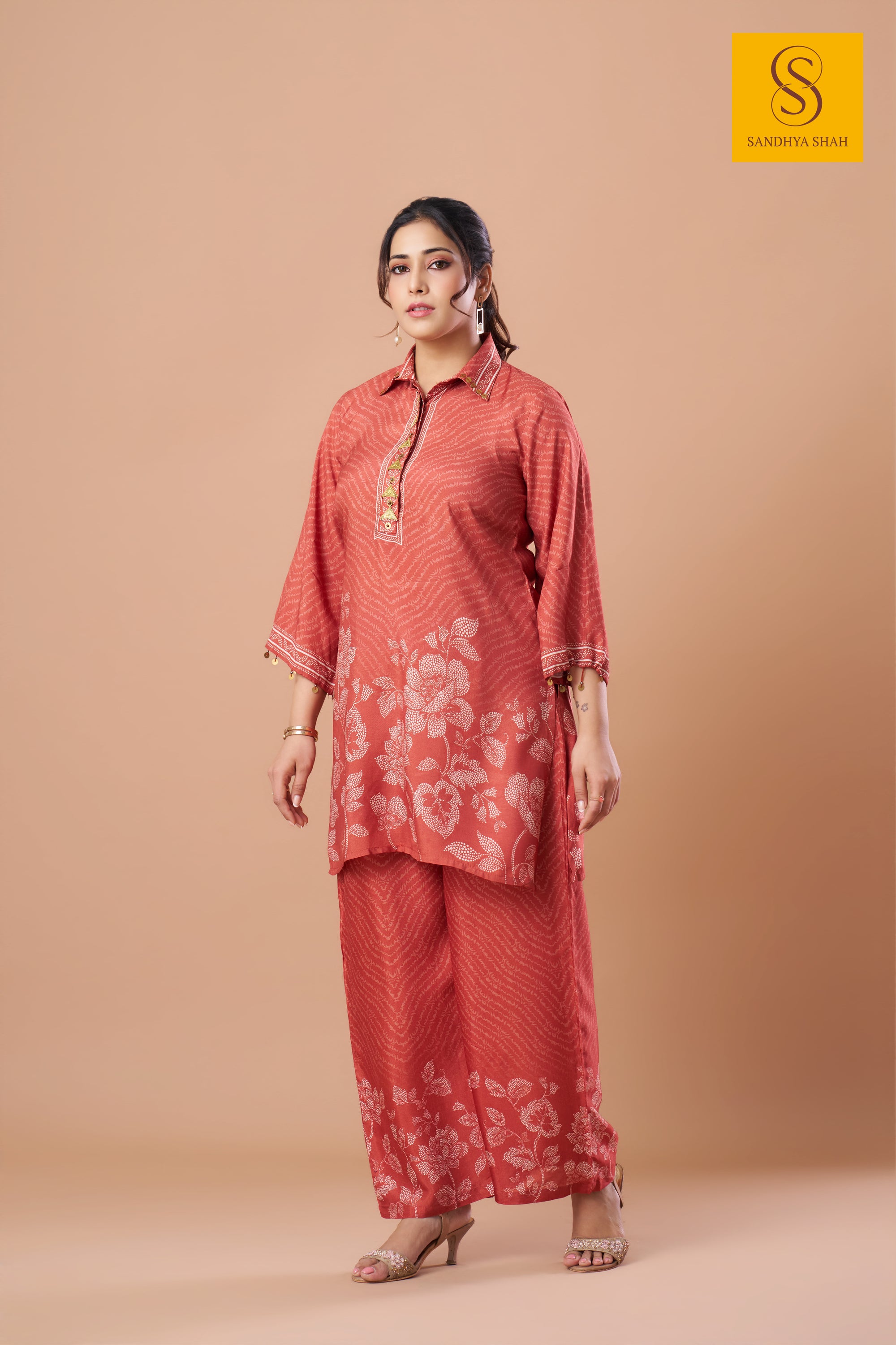 Rust Blossom  Co-ord Set