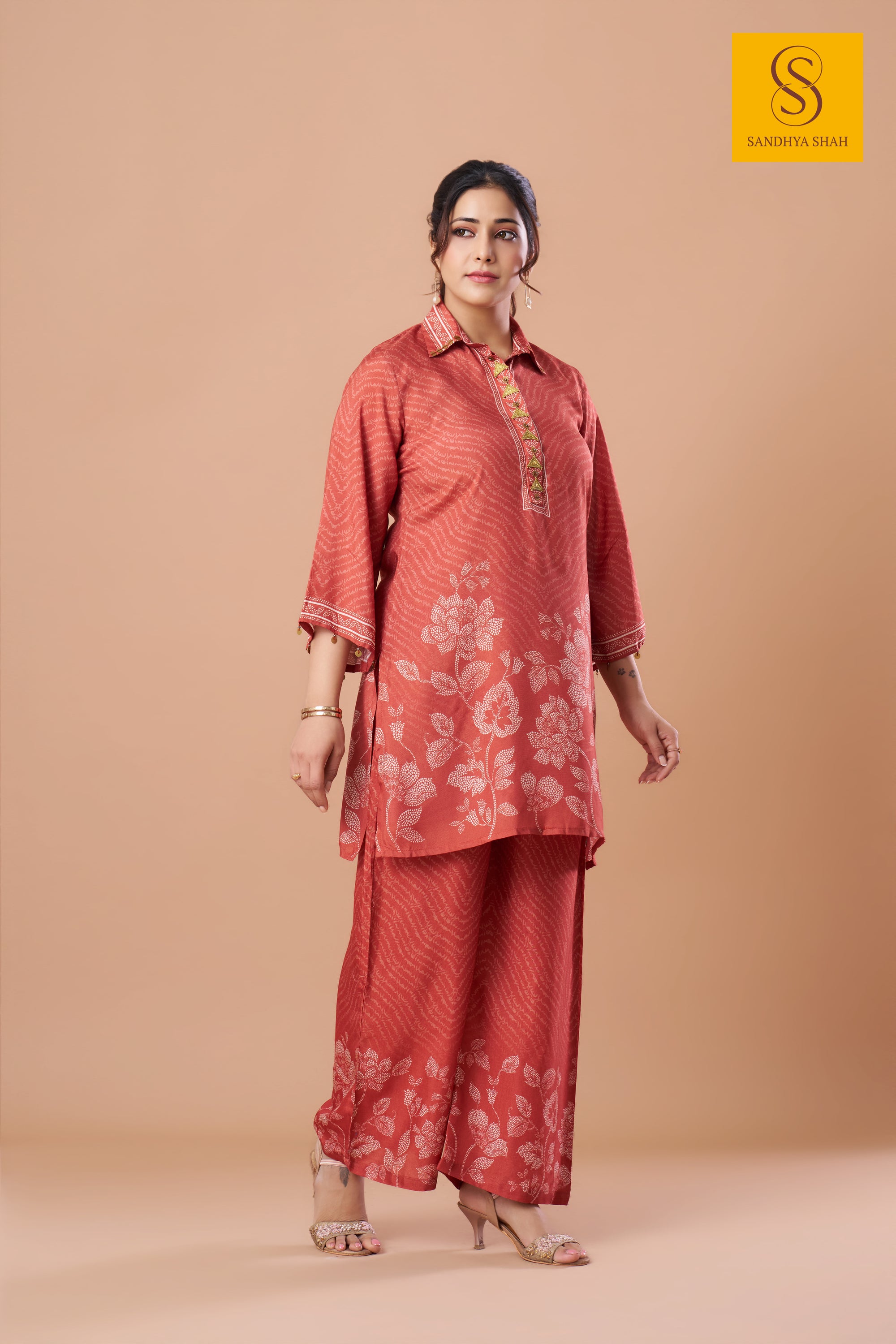 Rust Blossom  Co-ord Set