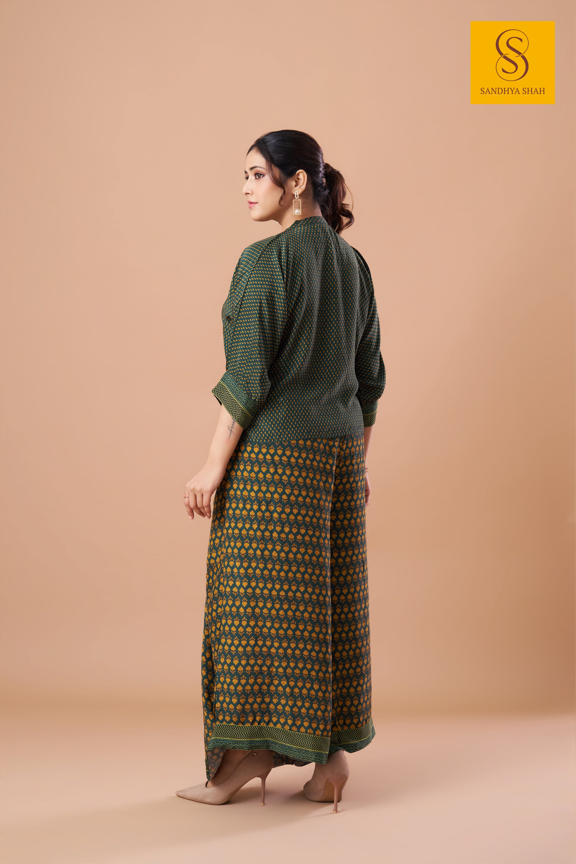 Emerald Mandala Palazzo Set