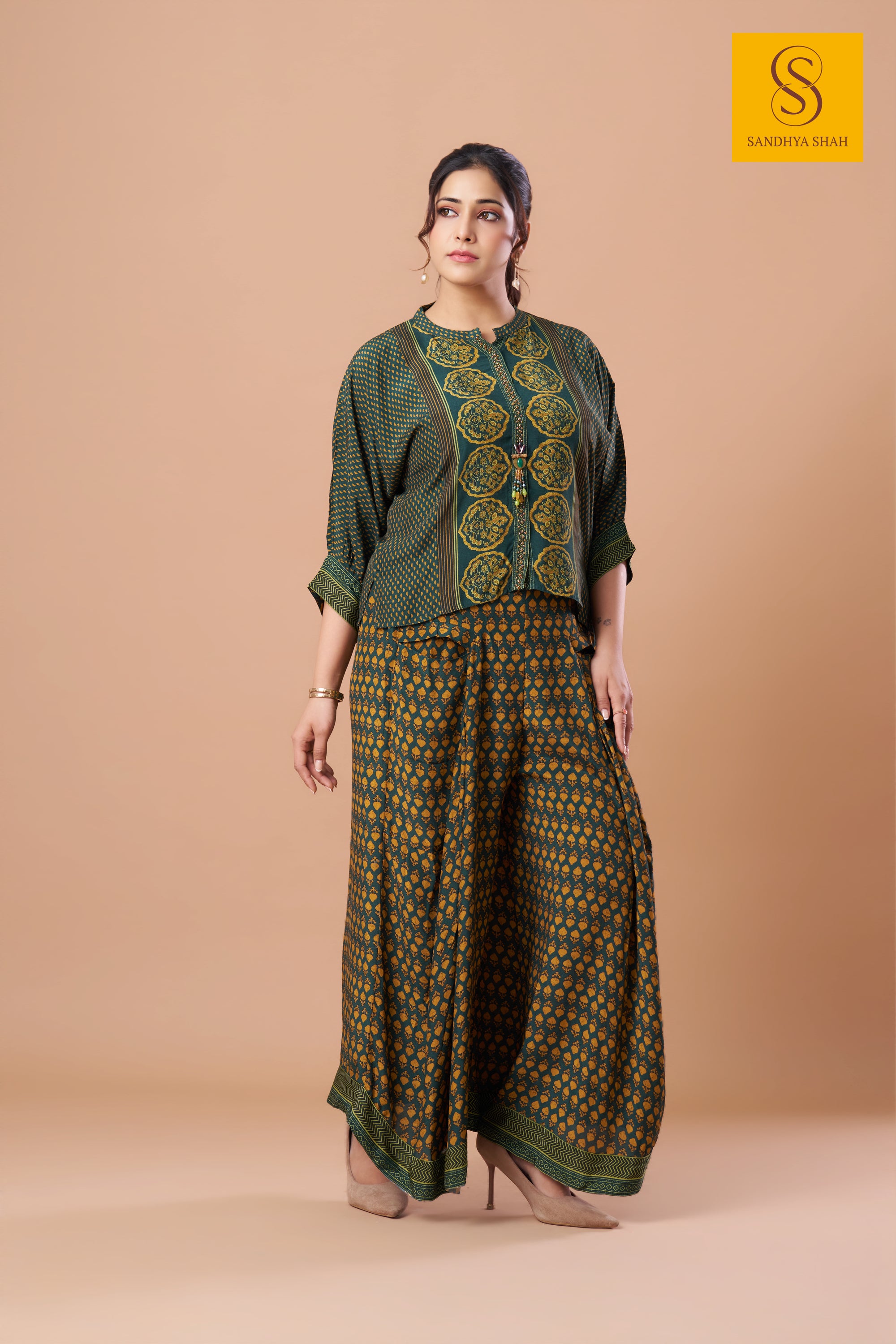 Emerald Mandala Palazzo Set