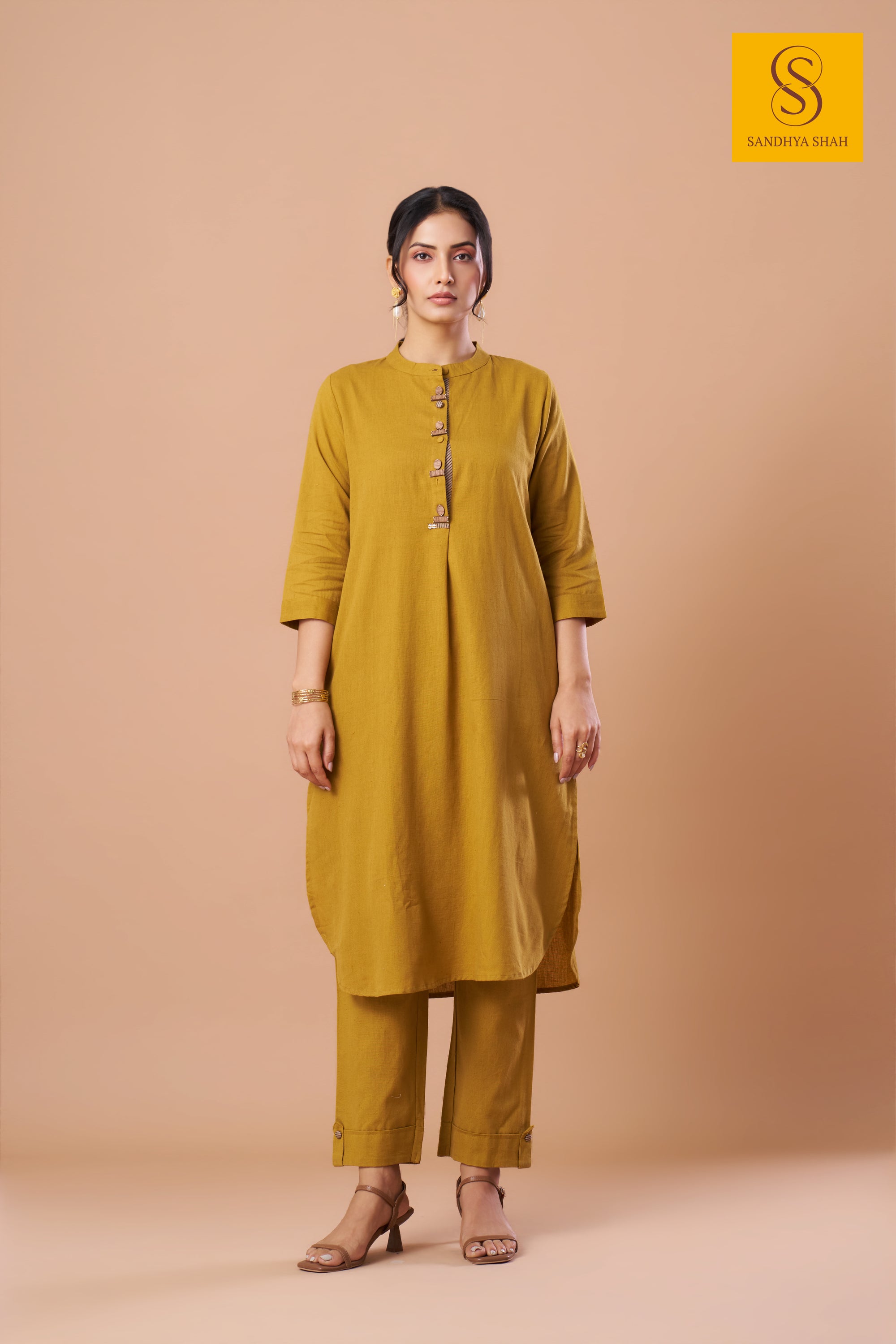 Marigold Minimalist Linen Co-ord Set