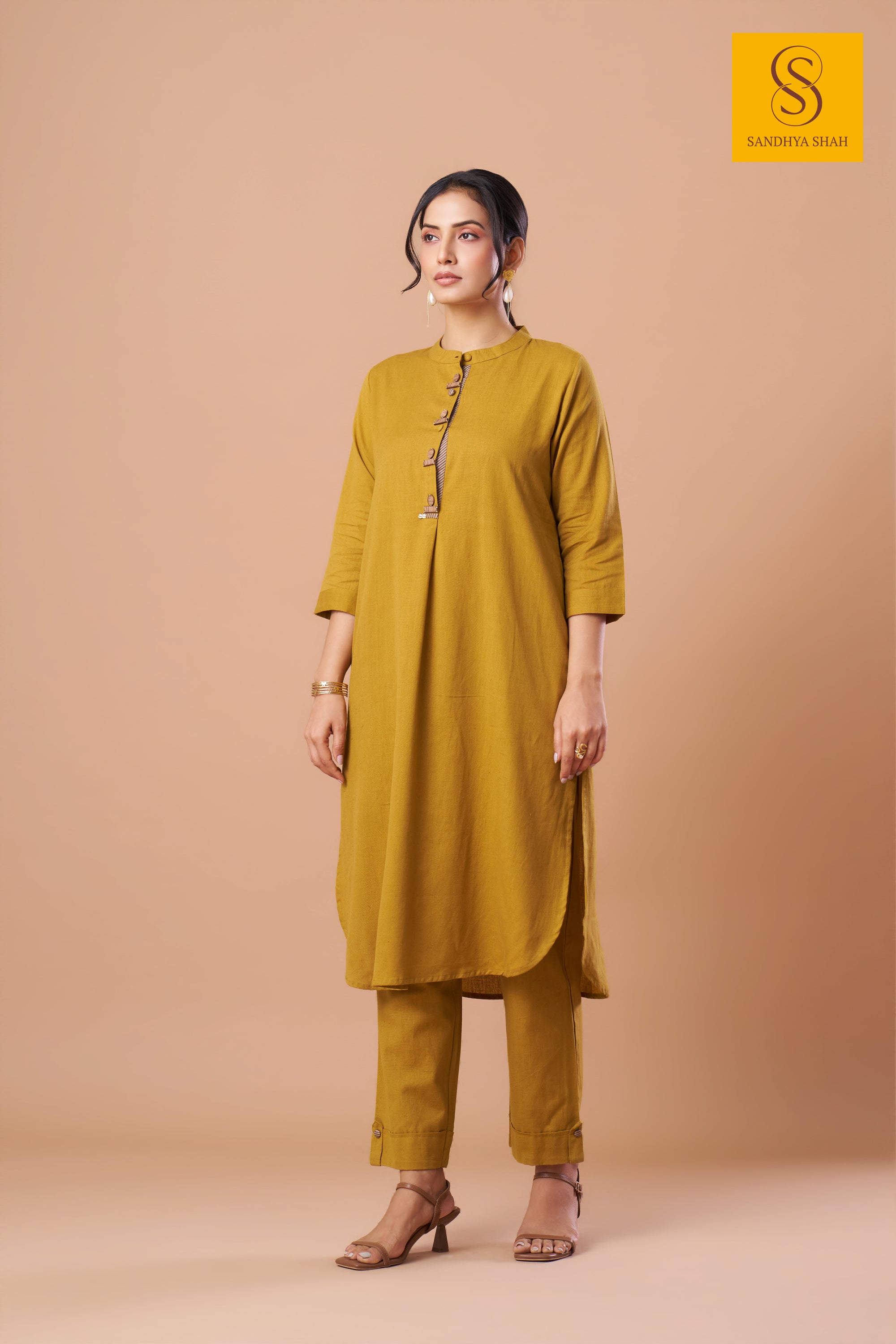 Marigold Minimalist Linen Co-ord Set