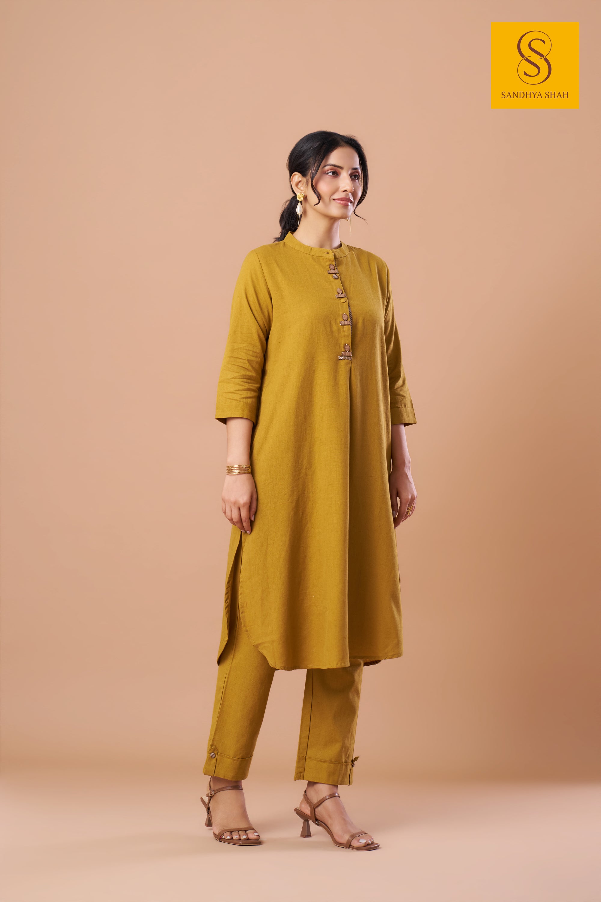 Marigold Minimalist Linen Co-ord Set