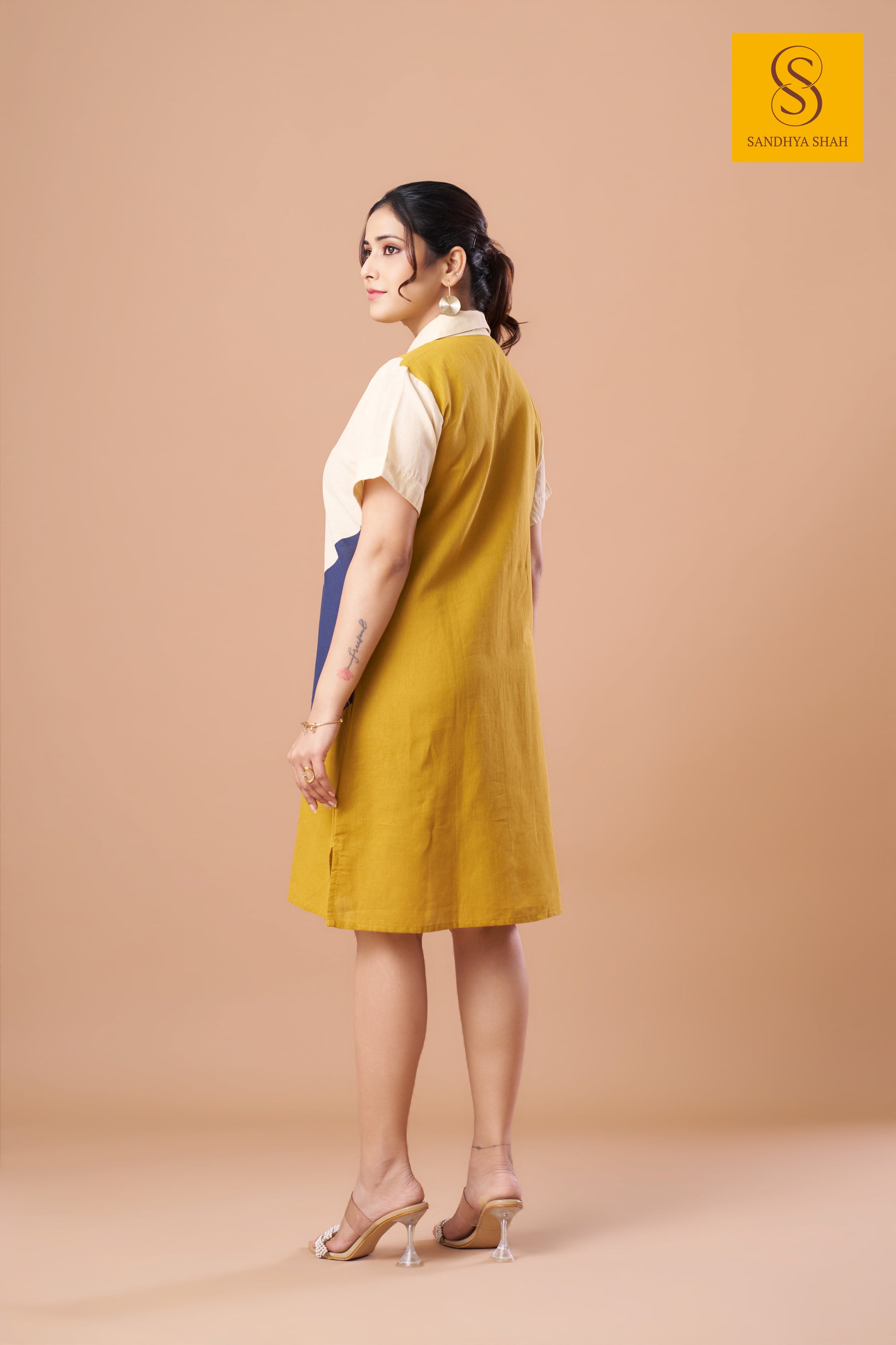 Autumn Leaf Shirt Dress