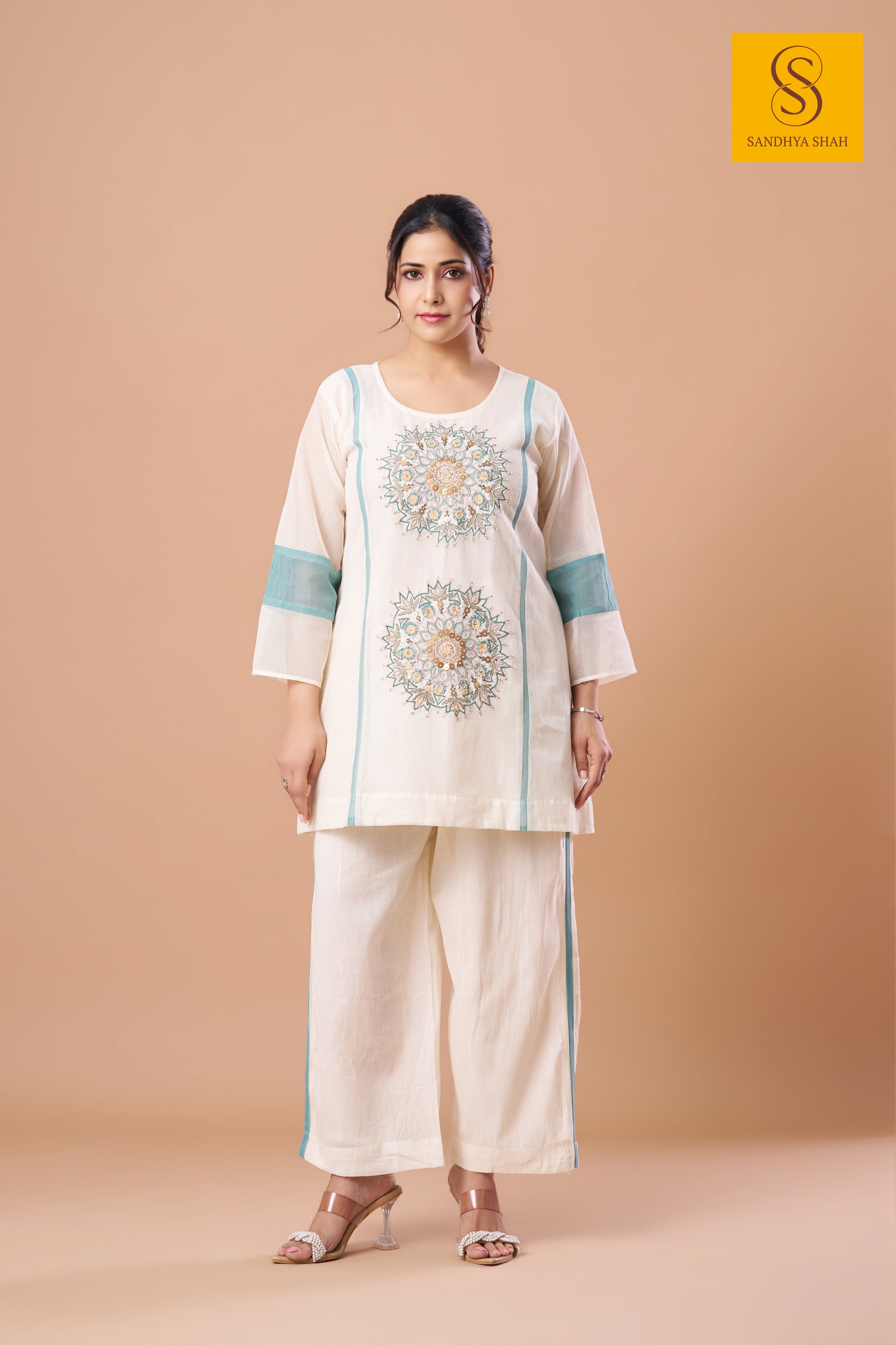 Off-White Kurta Set