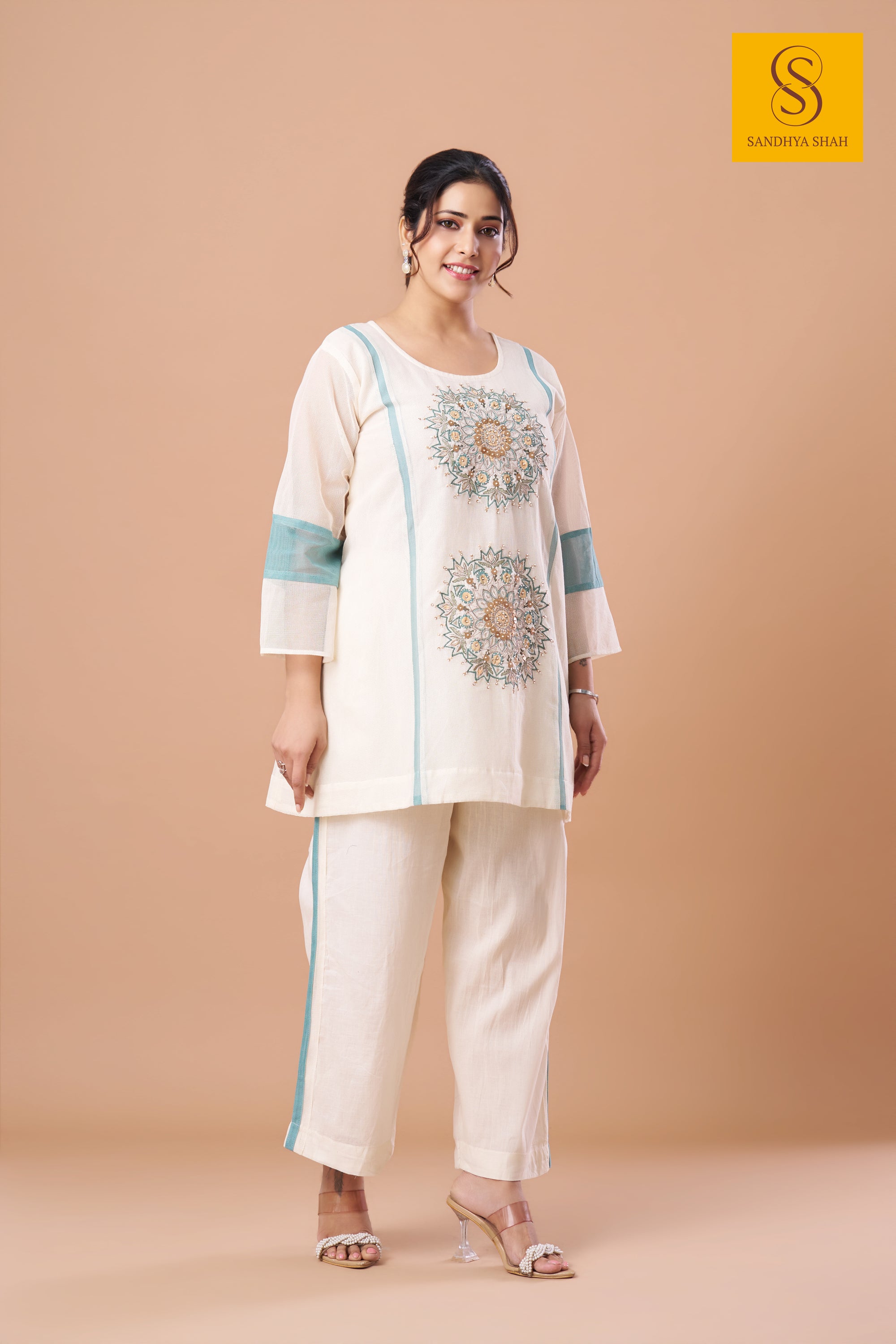 Off-White Kurta Set