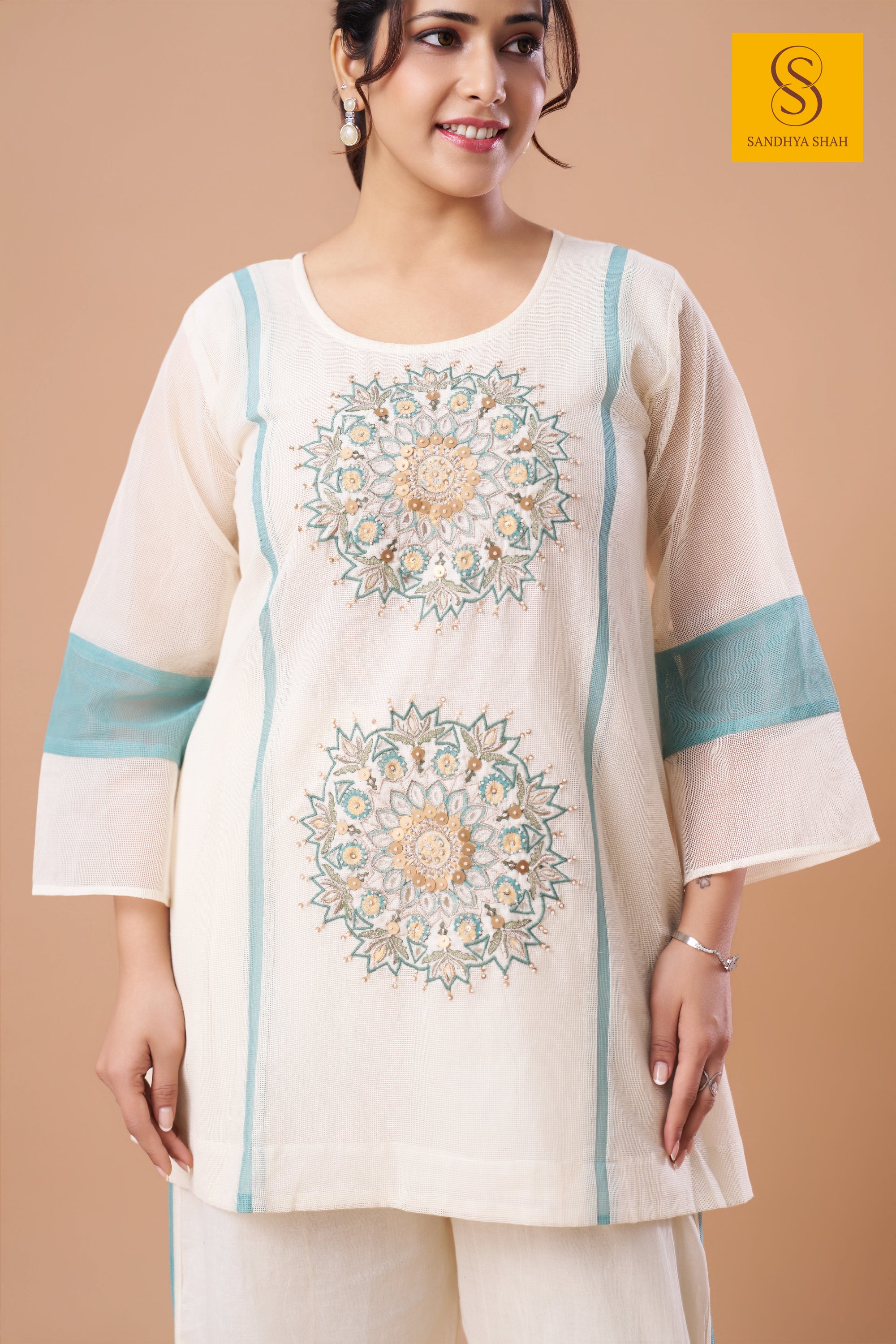 Off-White Kurta Set