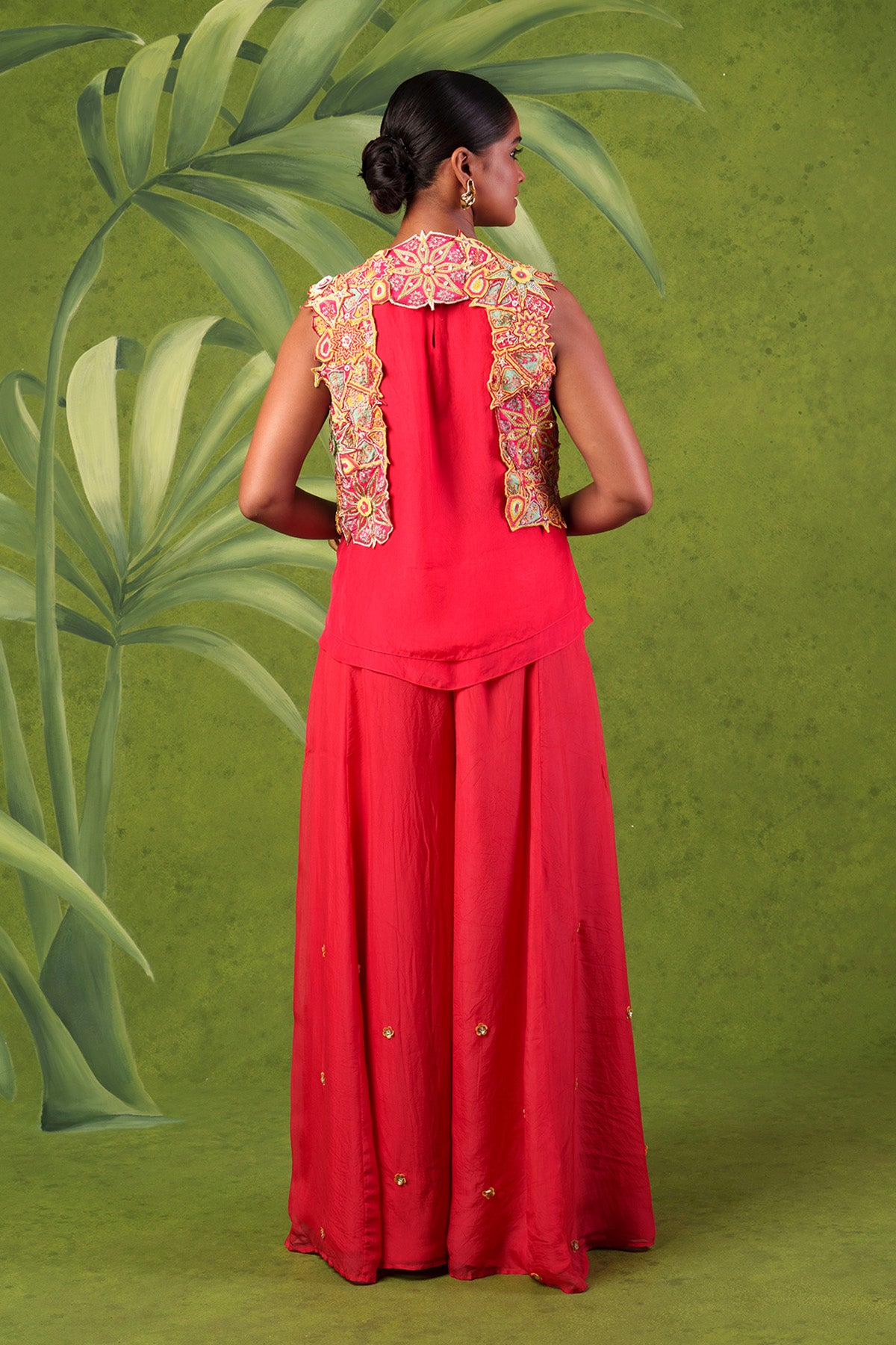 Galaxy Red 3 Piece Jacket Set